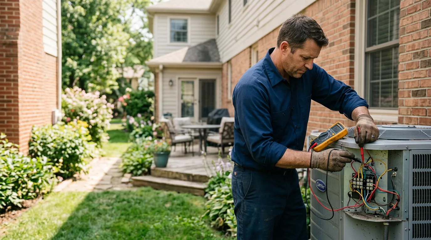 HVAC technician working near Johns Creek, GA